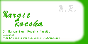 margit rocska business card